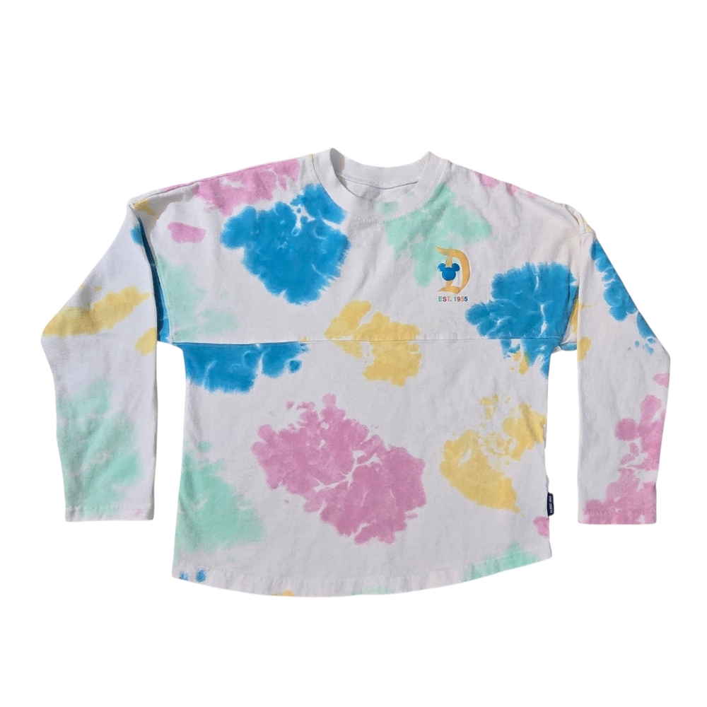 Kids Unisex Tie-Dye (Multi Color) Disneyland Spirit Jersey, Long Sleeve Sz XL - Picture 2 of 11